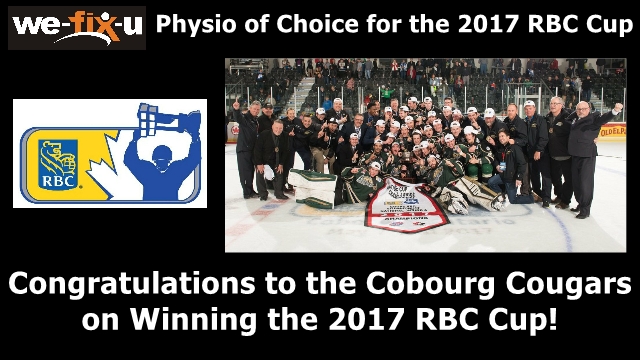 Congratulations to the Cobourg Cougars for Winning the 2017 RBC Cup!